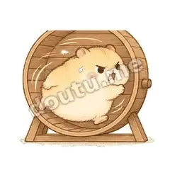 跑轮减肥 - 小仓鼠表情