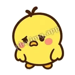 小鸡难过 - 边框慌慌鸡表情