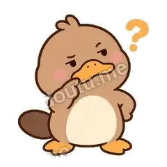 我有疑嘴 - 懵懵鸭嘴兽表情