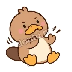 鸭不必吧 - 懵懵鸭嘴兽表情