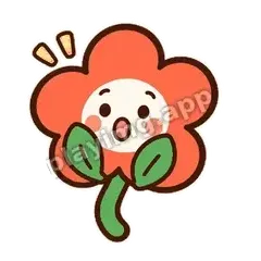 橘花惊讶 - 边框爽爽橘花表情