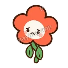 橘花难过 - 边框爽爽橘花表情