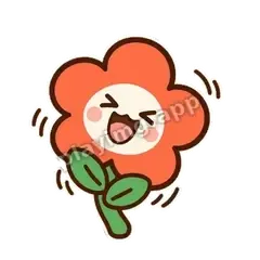 橘花大笑 - 边框爽爽橘花表情