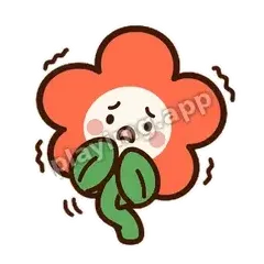 橘花害怕 - 边框爽爽橘花表情