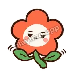 橘花无语 - 边框爽爽橘花表情