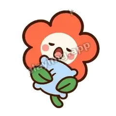 橘花困倦 - 边框爽爽橘花表情