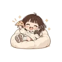 周末快乐 - 奶茶少女表情