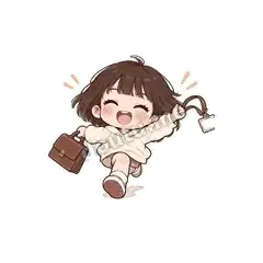 下班啦 - 奶茶少女表情