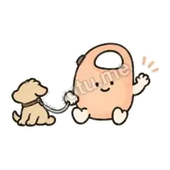 溜达回来 - 遛弯小牵绳表情