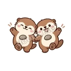 牵牵手 - 小海獭表情
