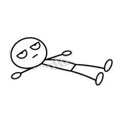 不想动 - 线条小人表情