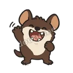 早啊獾 - 吵完小袋獾表情