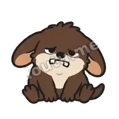 不想吼 - 吵完小袋獾表情