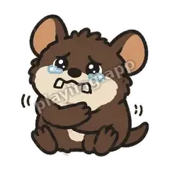 委屈了 - 吵完小袋獾表情