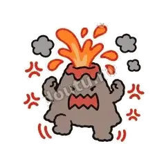 气死了 - 冒烟小火山表情