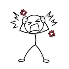 抓狂 - 线条小人第二弹表情