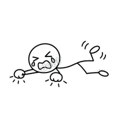 我不走 - 线条小人第二弹表情