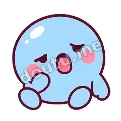 困到眯眼 - 泡泡嘟嘟表情