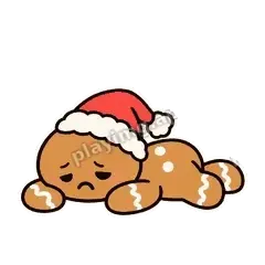 累死了 - 圣诞姜饼人表情