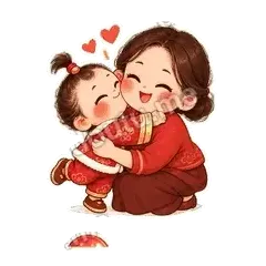 妈妈我爱你 - 节日祝福表情