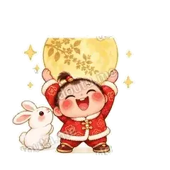 中秋快乐 - 节日祝福表情