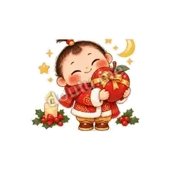 平安夜快乐 - 节日祝福表情