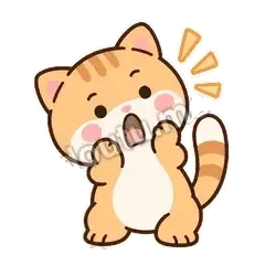 下巴掉线 - 掉线傻猫表情