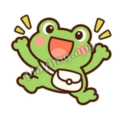 青蛙激动 - 边框松松蛙表情