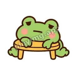 周一了啊 - 边框松松蛙表情