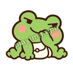 青蛙坏笑 - 边框松松蛙表情