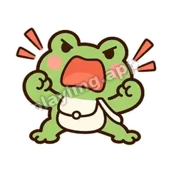 青蛙愤怒 - 边框松松蛙表情