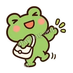 我先溜了 - 边框松松蛙表情