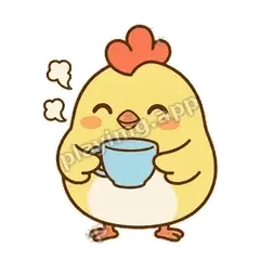注意身体 - 鹅黄小胖鸡表情