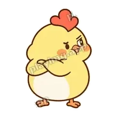哼 - 鹅黄小胖鸡表情