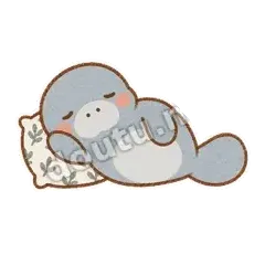 就这么躺会 - 慢吞小海牛表情