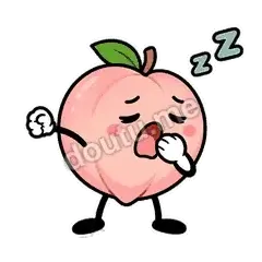 好困啊 - 桃桃开溜第二弹表情