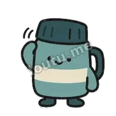 收到杯 - 盖紧保温杯表情