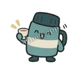 干一杯 - 盖紧保温杯表情
