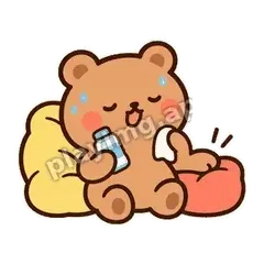 歇会儿 - 边框暖暖熊表情