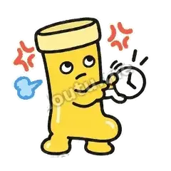 看表 - 不耐烦雨靴表情