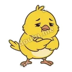 不想出门 - 元气小金丝雀表情