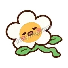 白花摆烂 - 边框礼貌白花表情