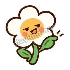 白花嘲讽 - 边框礼貌白花表情