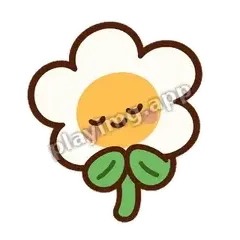 谢谢啦你 - 边框礼貌白花表情