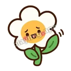打扰一下 - 边框礼貌白花表情