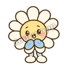 说来听听 - 雏菊朵朵奶油手绘版表情