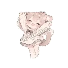 伸懒腰 - 猫猫女孩表情