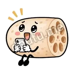 我等更新呢 - 藕藕探头表情