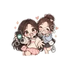 视频吗 - 闺蜜二人组表情