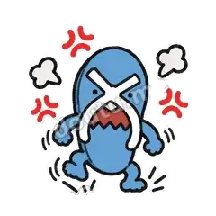 生气 - 人字拖表情